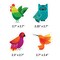 IXL Takeoff 100pcs Feathered Friends Vinyl Stickers, Colorful Waterproof Bird Decals for Water Bottles, Computer, Skateboard, Phone, Luggage, Scrapbooking, Arts and Crafts